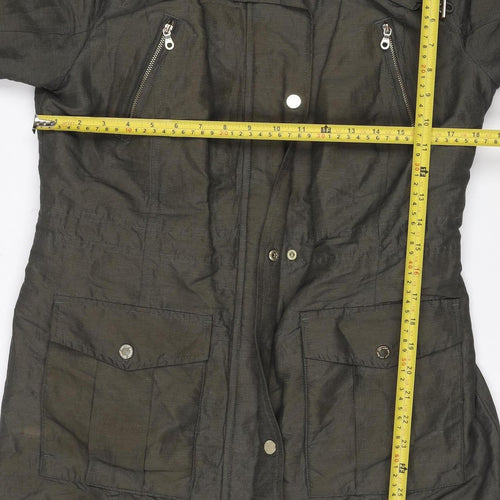 Per Una Women’s Green UK 14 Hooded Utility Parka Jacket