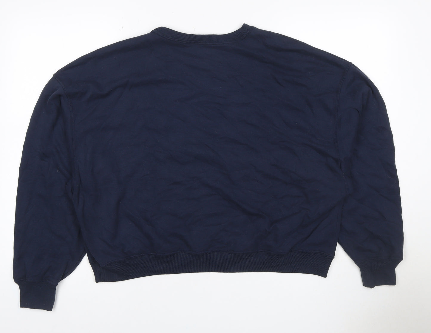 Hollister Women Blue M Nantucket 1990 Graphic Crew Neck Sweatshirt