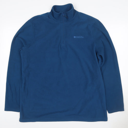 Mountain Warehouse Women’s Blue L 1/2 Zip Fleece Pullover Sweatshirt