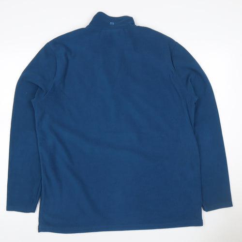 Mountain Warehouse Women’s Blue L 1/2 Zip Fleece Pullover Sweatshirt
