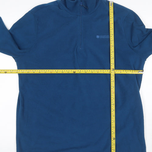 Mountain Warehouse Women’s Blue L 1/2 Zip Fleece Pullover Sweatshirt
