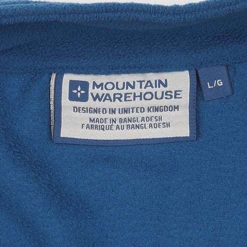 Mountain Warehouse Women’s Blue L 1/2 Zip Fleece Pullover Sweatshirt