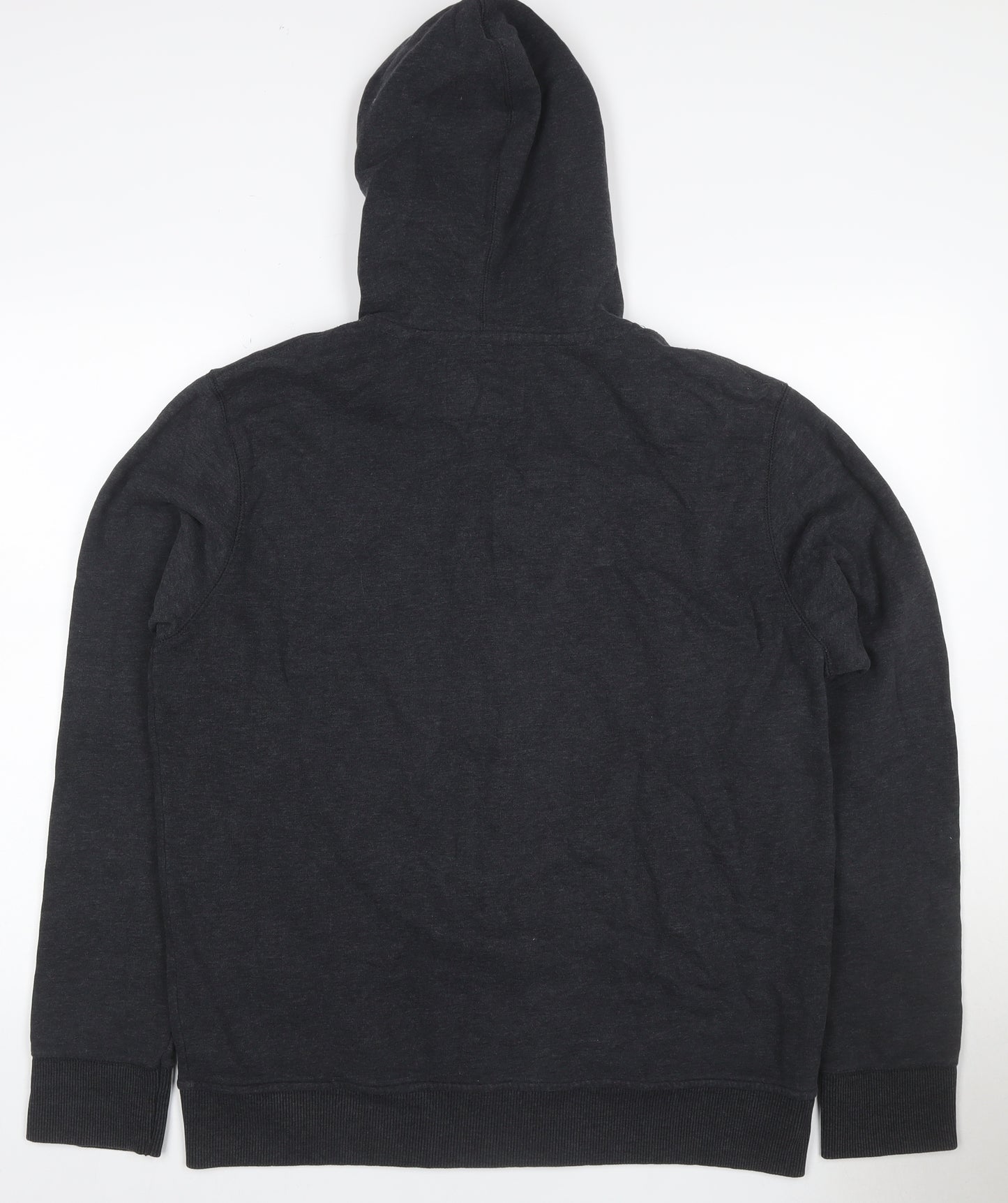North Coast Men's Grey L Full Zip Graphic Hoodie Cotton Blend