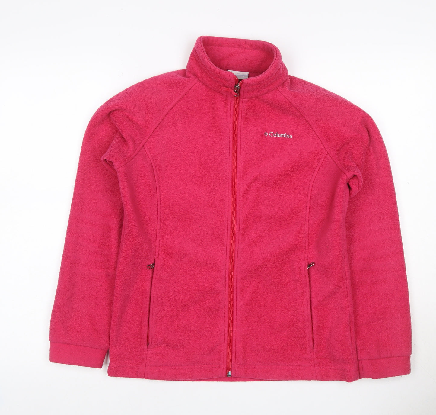 Columbia Girls Pink Fleece Jacket 14-15 Years Full Zip Pockets