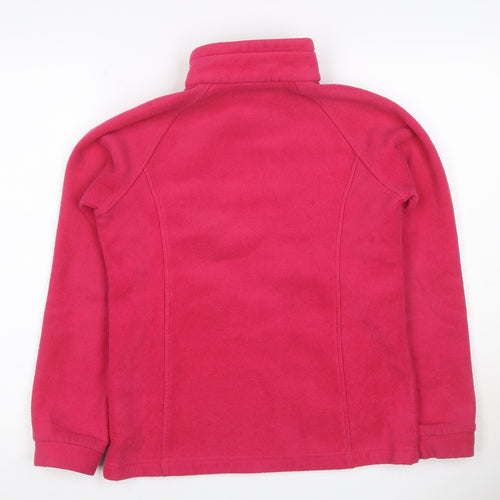 Columbia Girls Pink Fleece Jacket 14-15 Years Full Zip Pockets
