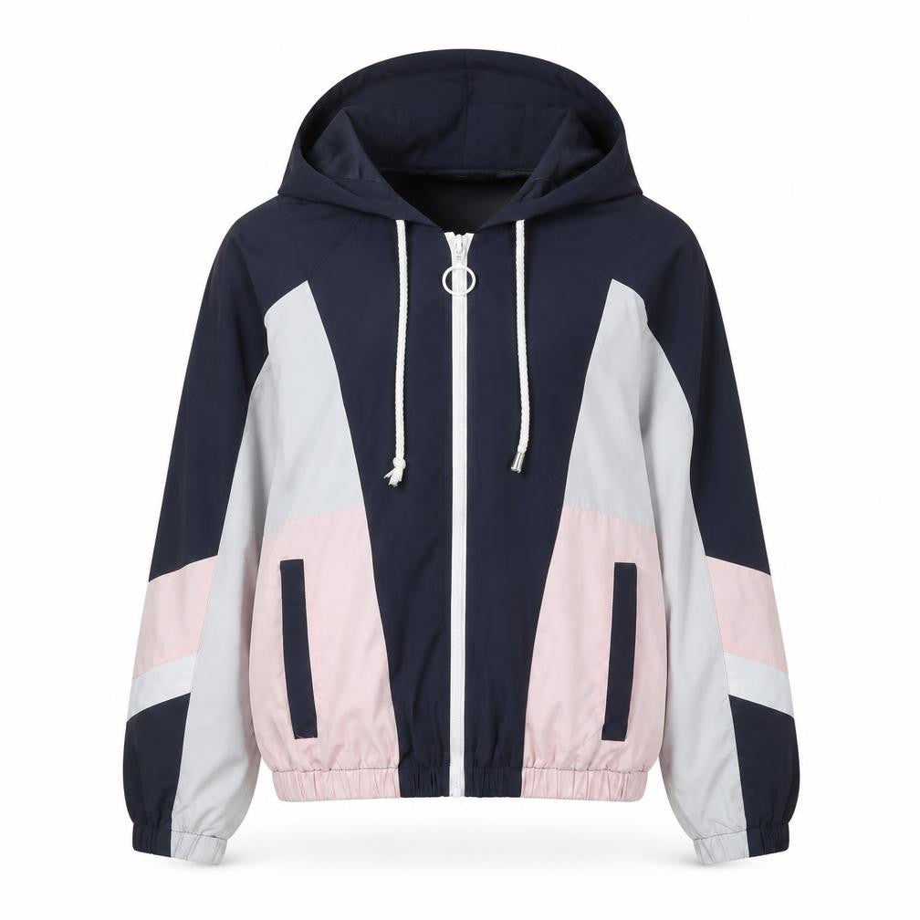 Topshop Women’s Multicoloured Petite XS Hooded Windbreaker Jacket