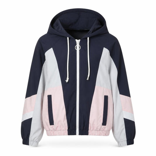 Topshop Women’s Multicoloured Petite XS Hooded Windbreaker Jacket