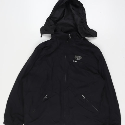 Beach & Snow Men's Black XS Hooded Ski Jacket Zip Pockets