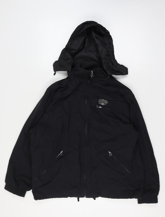 Beach & Snow Men's Black XS Hooded Ski Jacket Zip Pockets
