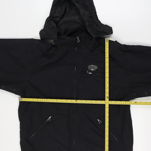 Beach & Snow Men's Black XS Hooded Ski Jacket Zip Pockets