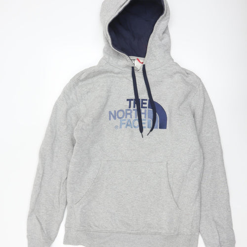 The North Face Men’s Grey M Pullover Hoodie Logo Fleece