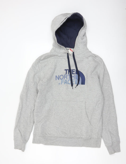 The North Face Men’s Grey M Pullover Hoodie Logo Fleece