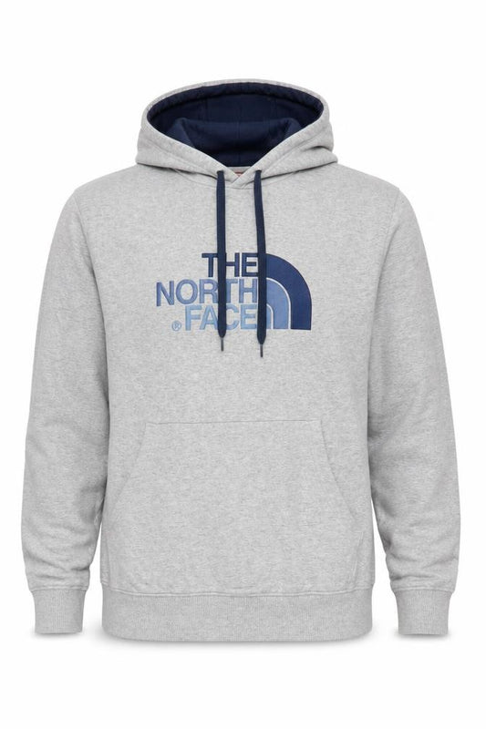 The North Face Men’s Grey M Pullover Hoodie Logo Fleece