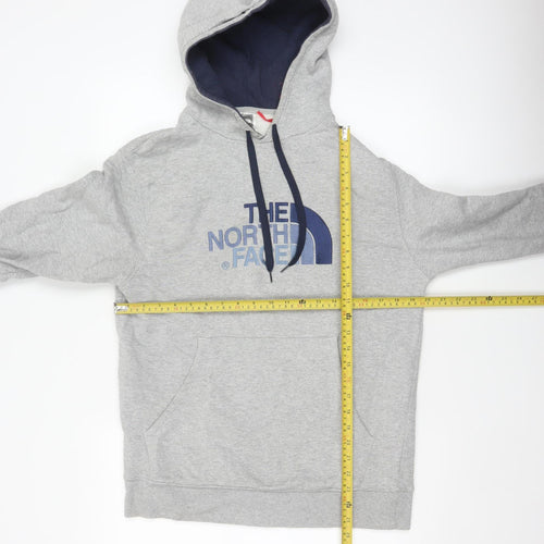 The North Face Men’s Grey M Pullover Hoodie Logo Fleece