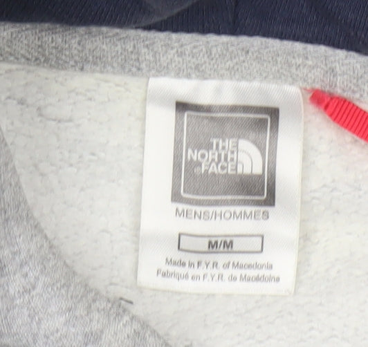 The North Face Men’s Grey M Pullover Hoodie Logo Fleece