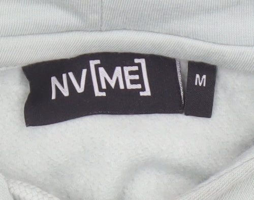 NVME Women’s Mint Green Cropped Oversized Pullover Hoodie Size M