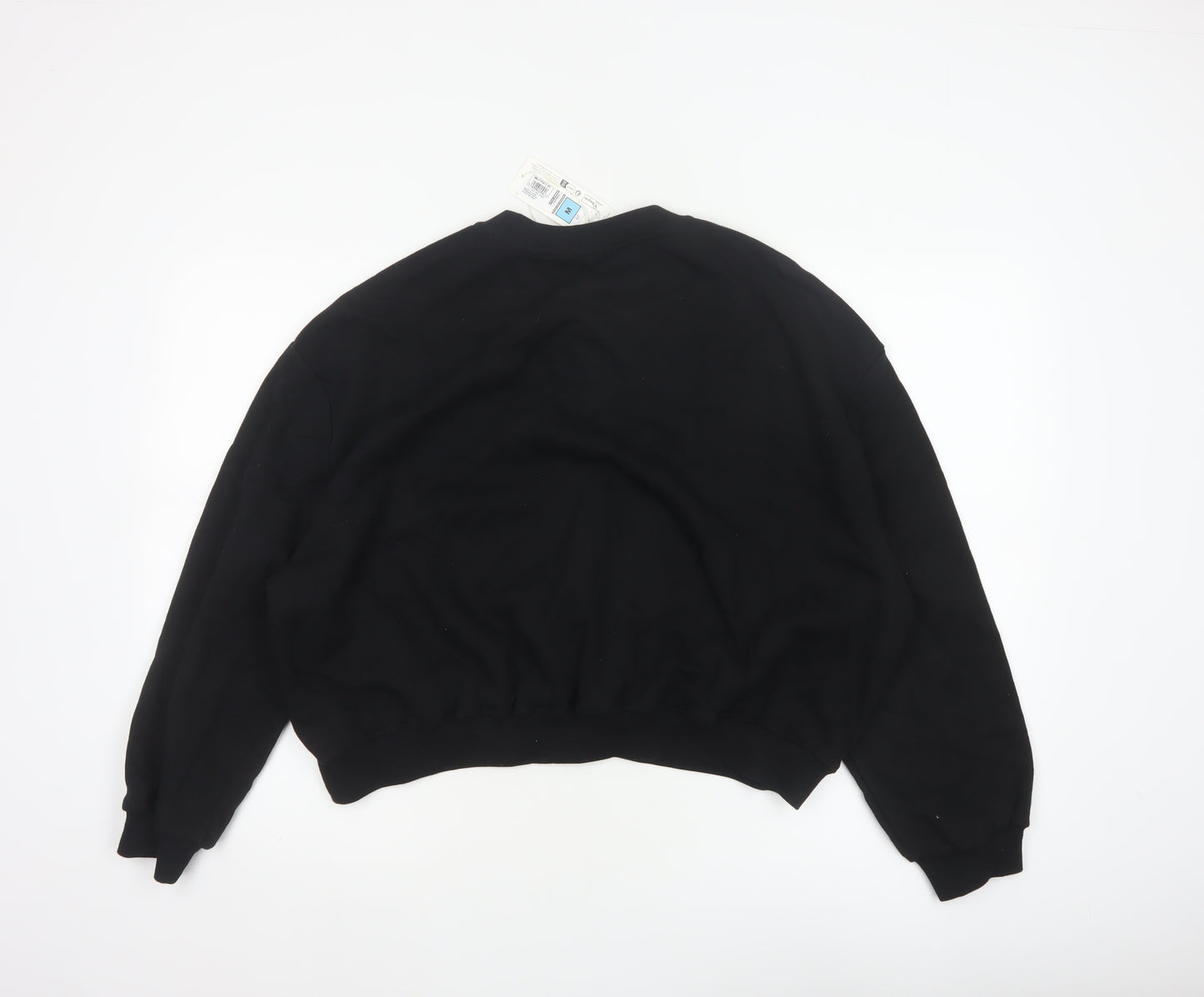 Marks & Spencer Women’s Black M Pullover Sweatshirt Beaded Floral NWT