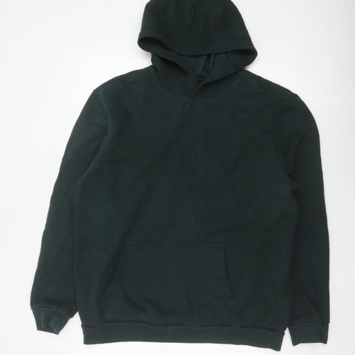 GAP Men’s Black L Pullover Hooded Fleece Hoodie Pockets