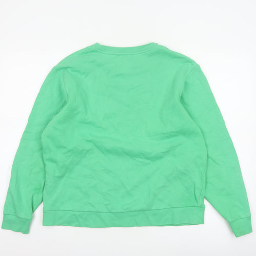 Marks and Spencer Women Green M Pullover Crew Neck Sweatshirt