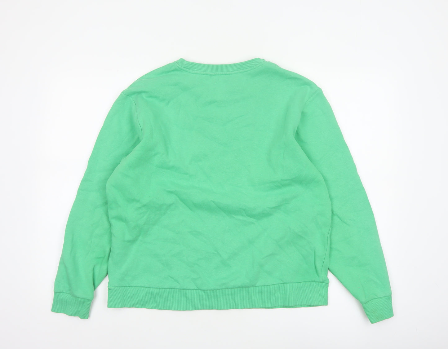 Marks and Spencer Women Green M Pullover Crew Neck Sweatshirt