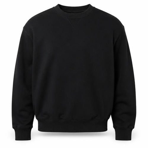 Collusion Men’s Black M Crew Neck Cotton Pullover Sweatshirt