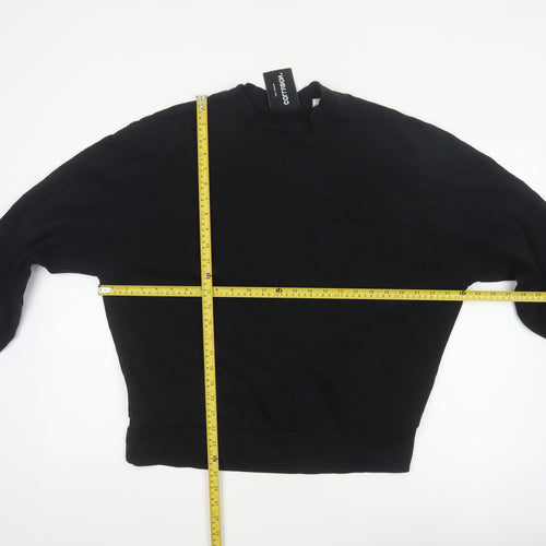 Collusion Men’s Black M Crew Neck Cotton Pullover Sweatshirt