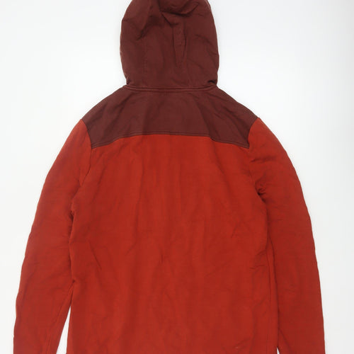 BAM Bamboo Clothing Men’s Red Brown L 1/2 Zip Pullover Hoodie