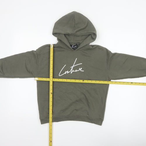 The Couture Club Boys Green Logo Pullover Hoodie 7-8 Years