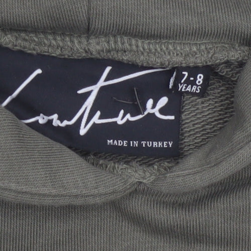 The Couture Club Boys Green Logo Pullover Hoodie 7-8 Years