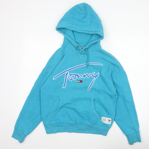 Tommy Jeans Women’s Blue XS Pullover Logo Hoodie
