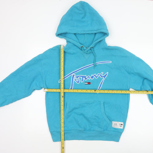 Tommy Jeans Women’s Blue XS Pullover Logo Hoodie