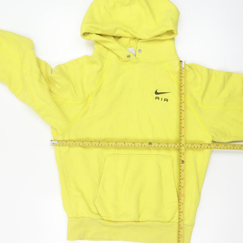 Nike Air Women’s Yellow XS Pullover Hoodie Logo Pocket