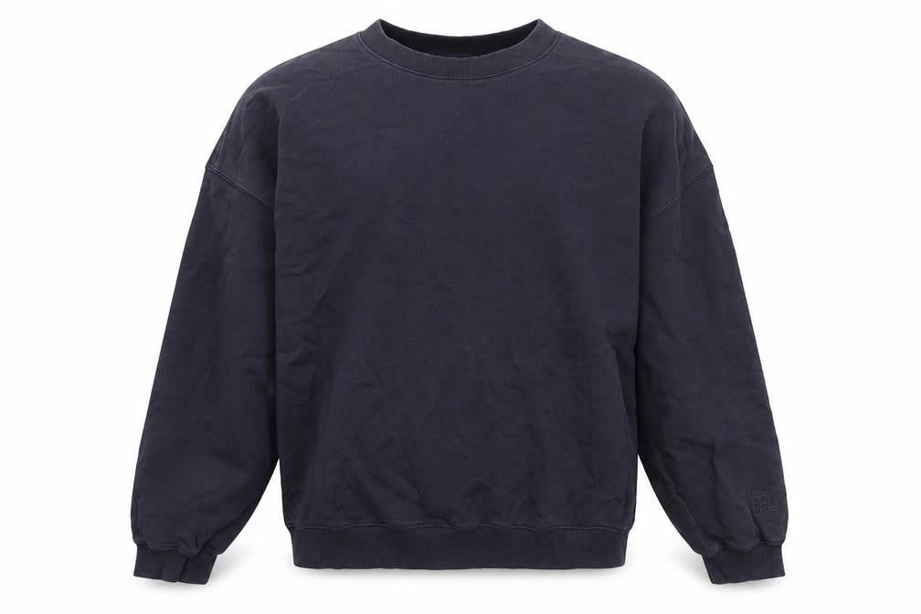 H&M Move Men’s Blue L Crew Neck Cotton Pullover Sweatshirt