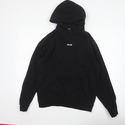 883 Police Women Black M Pullover Hoodie Logo Cotton