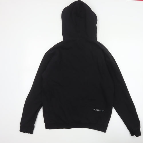883 Police Women Black M Pullover Hoodie Logo Cotton