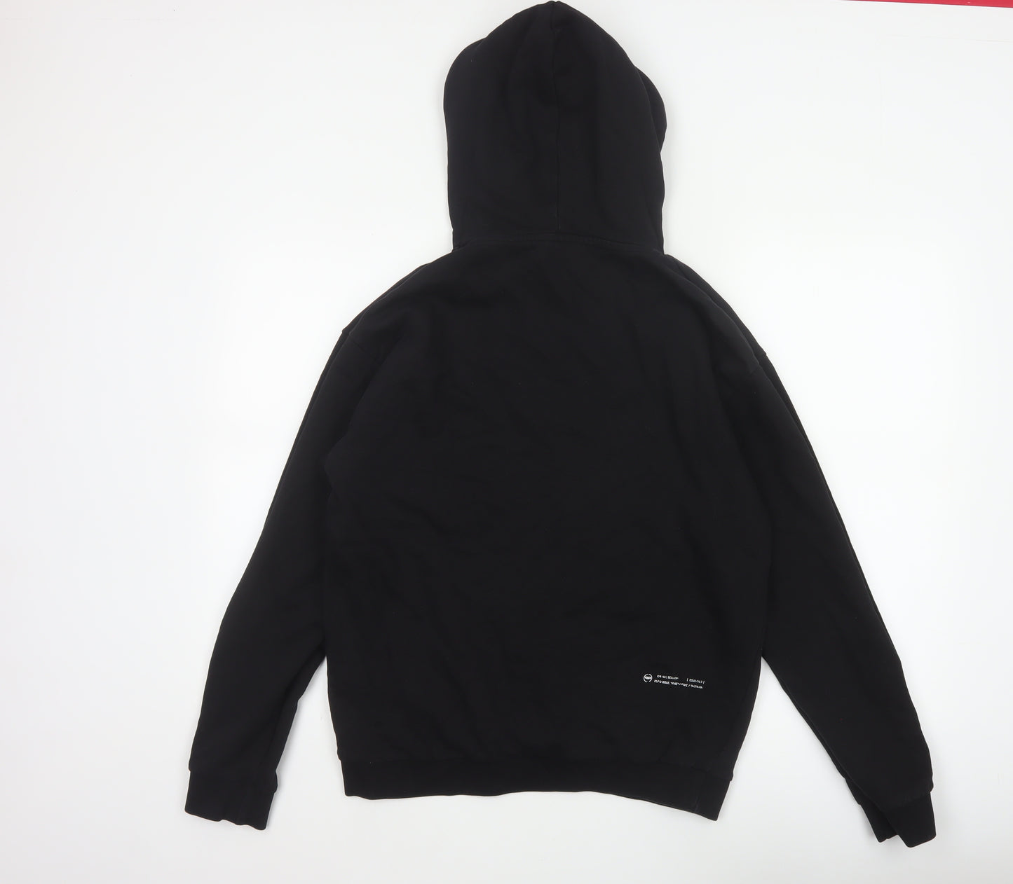 883 Police Women Black M Pullover Hoodie Logo Cotton