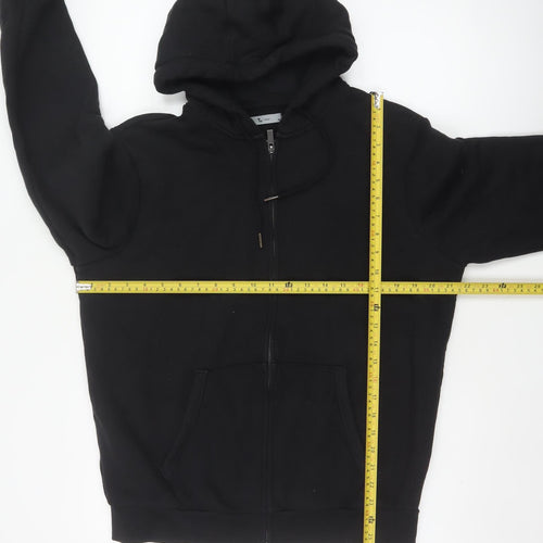Tu Men’s Black M Full Zip Hooded Fleece Hoodie Pockets