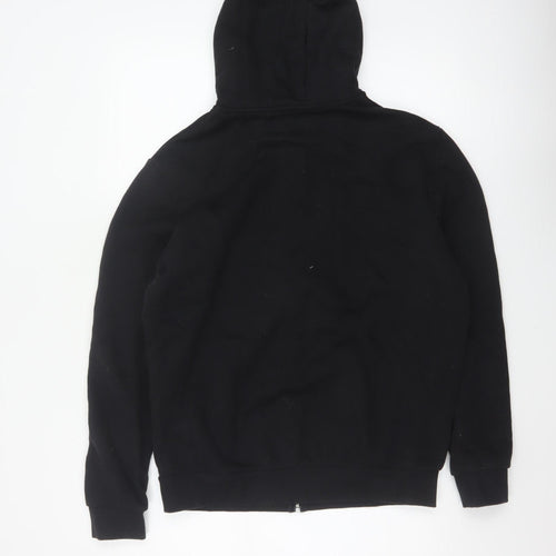Tu Men’s Black M Full Zip Hooded Fleece Hoodie Pockets