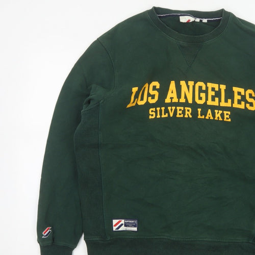 Superdry Men’s Green M Los Angeles Silver Lake Graphic Pullover Sweatshirt