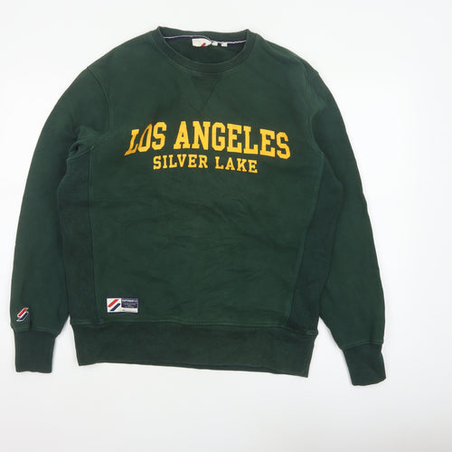 Superdry Men’s Green M Los Angeles Silver Lake Graphic Pullover Sweatshirt