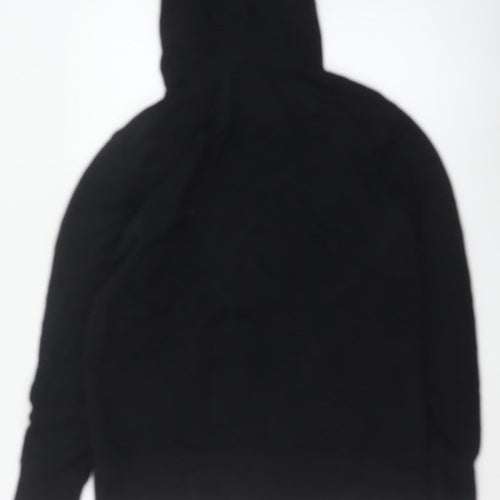 American Eagle Men’s Black L Full Zip Hooded Fleece Logo Hoodie