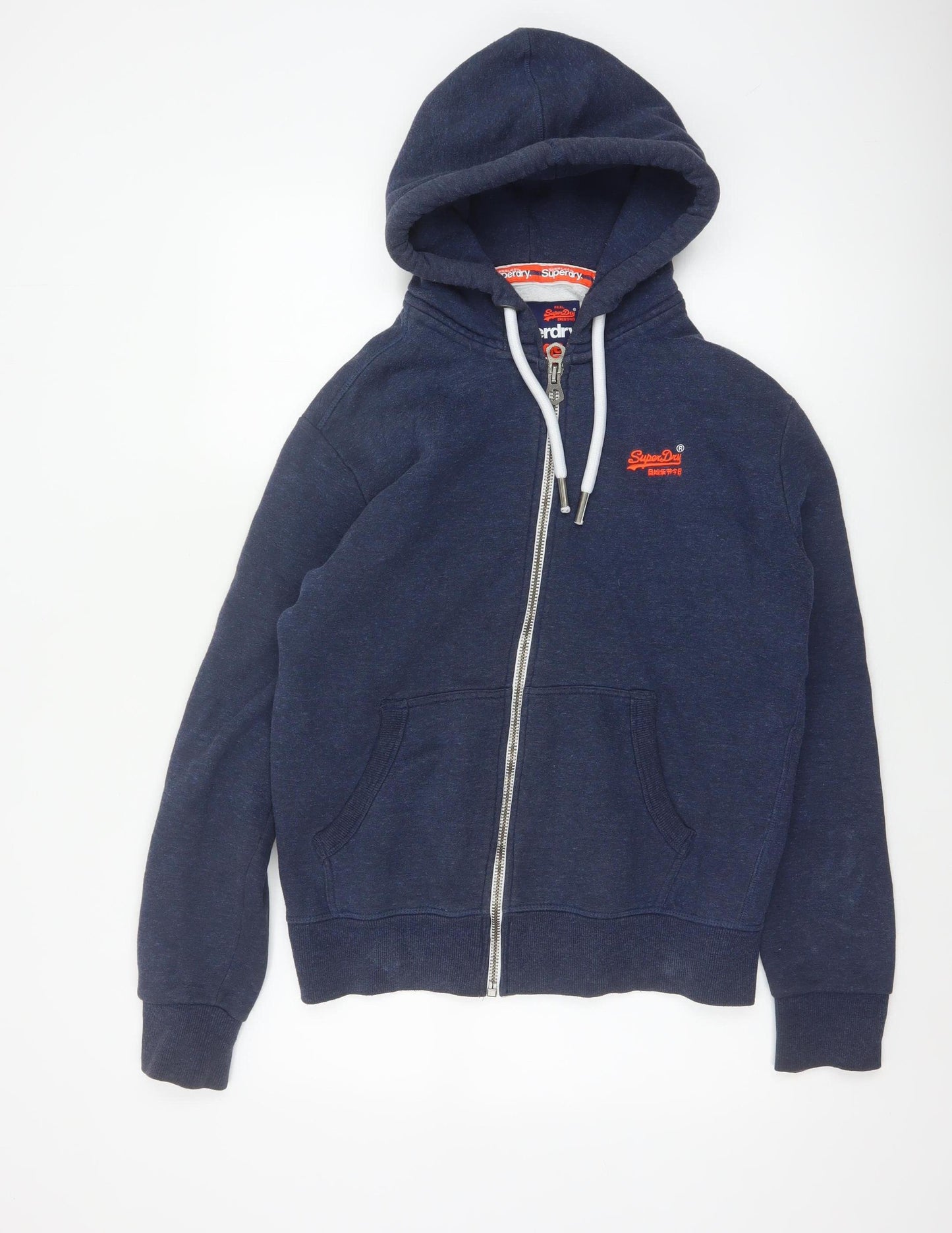 Superdry Men’s Blue Medium Orange Label Full Zip Hooded Hoodie