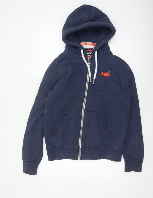 Superdry Men’s Blue Medium Orange Label Full Zip Hooded Hoodie