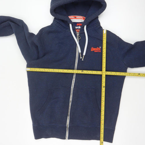 Superdry Men’s Blue Medium Orange Label Full Zip Hooded Hoodie