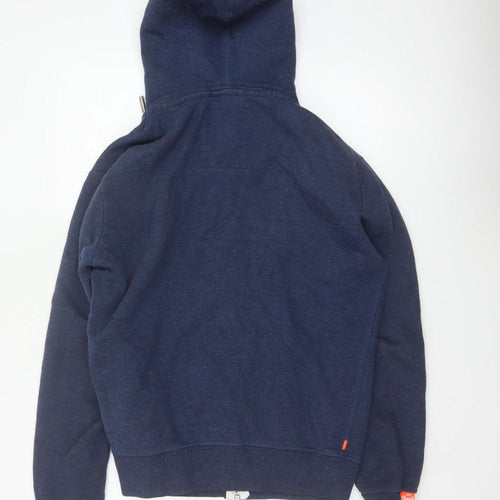 Superdry Men’s Blue Medium Orange Label Full Zip Hooded Hoodie