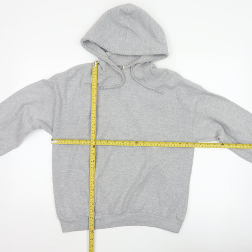 Pull&Bear Men’s Grey M Pullover Hoodie Drawstring Pockets