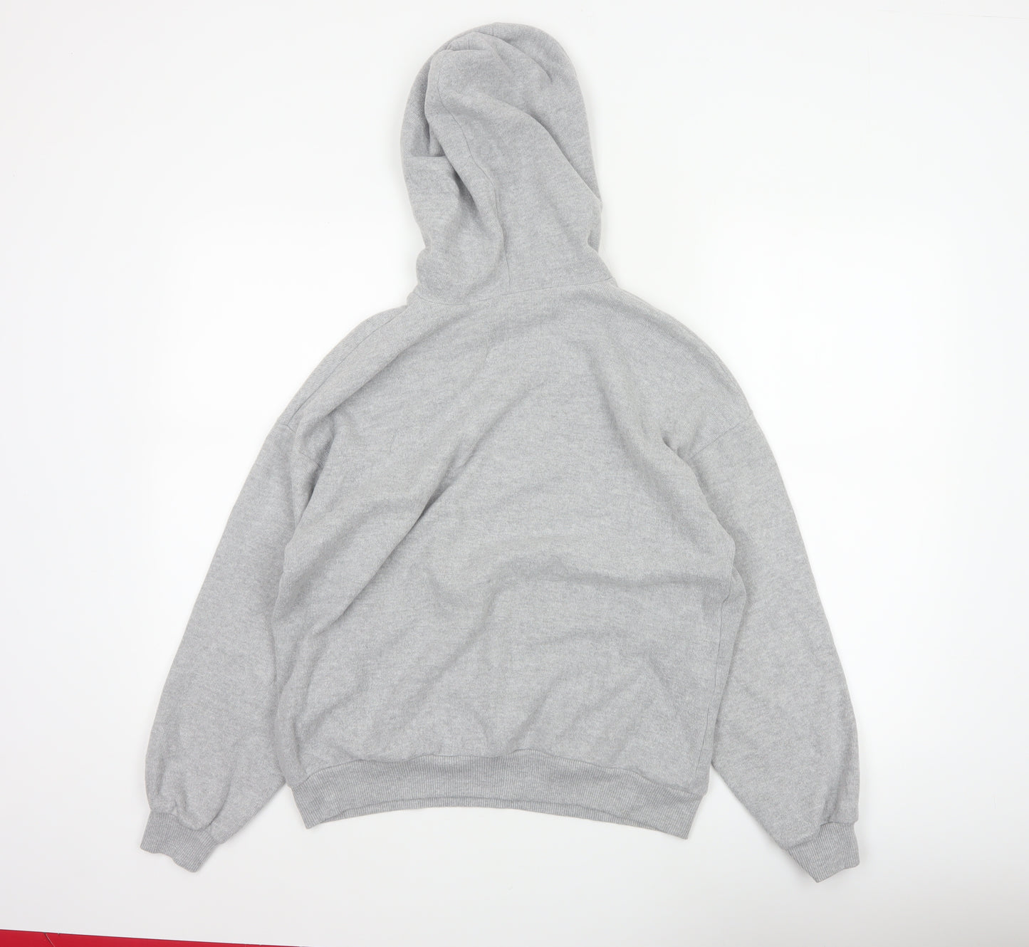 Pull&Bear Men’s Grey M Pullover Hoodie Drawstring Pockets