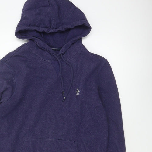 Original Penguin Men’s Purple S Pullover Hoodie Striped Trim