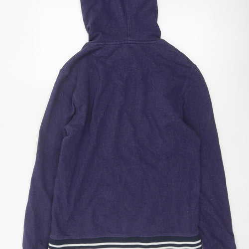 Original Penguin Men’s Purple S Pullover Hoodie Striped Trim