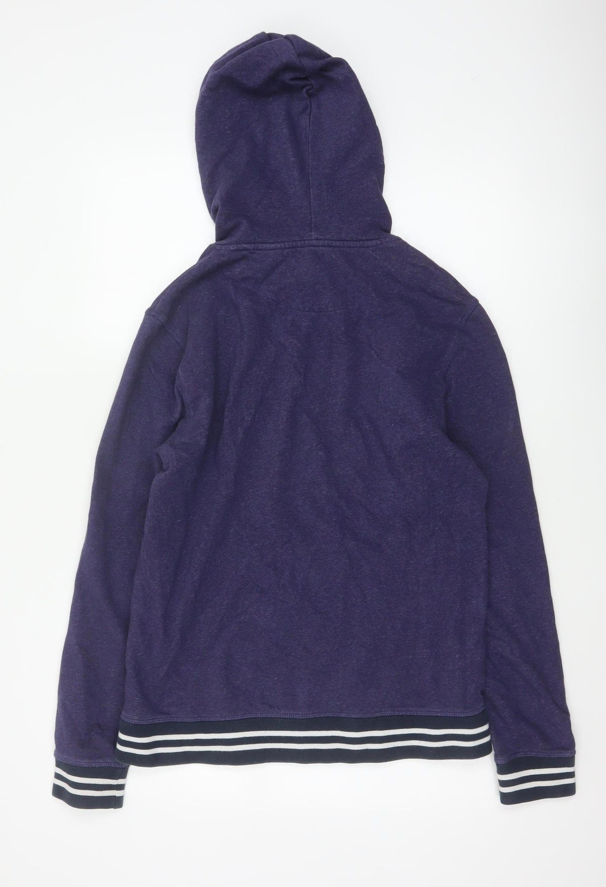 Original Penguin Men’s Purple S Pullover Hoodie Striped Trim